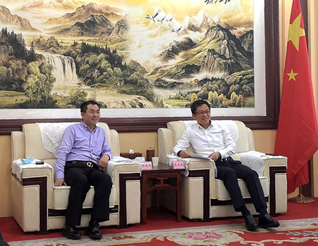 W66最给力的老牌娱乐总裁乔德卫造访朔州市长熊燕斌